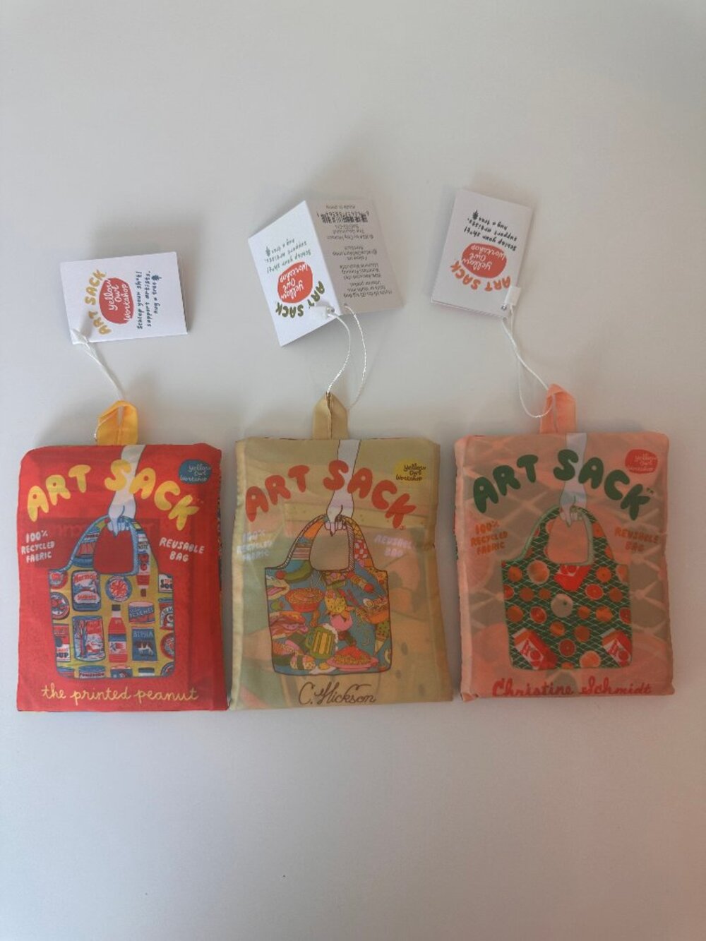 Art Sack Reusable Tote x3 - Tins, The Gourmand, Oranges